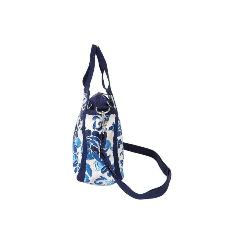 LeSportsac Polyester Shoulder Bag Crossbody Bag Handbag Small Size Women's Blue & White-2