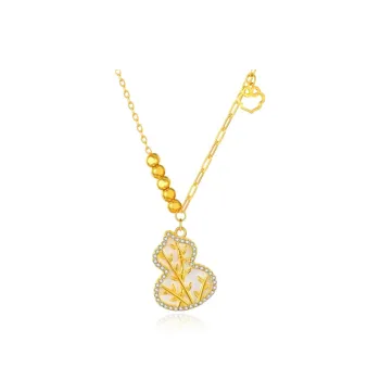 Chongqing Gold Store S925 Silver/Cubic Zirconia Necklaces Unisex
