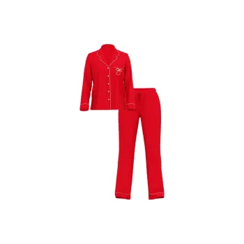 Victoria's Secret Modal Long Pajama Set / LIPSTICK Pajama Set Women's Red