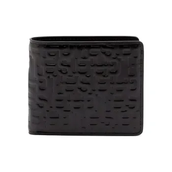 DIESEL Leather Wallet Men's Black
