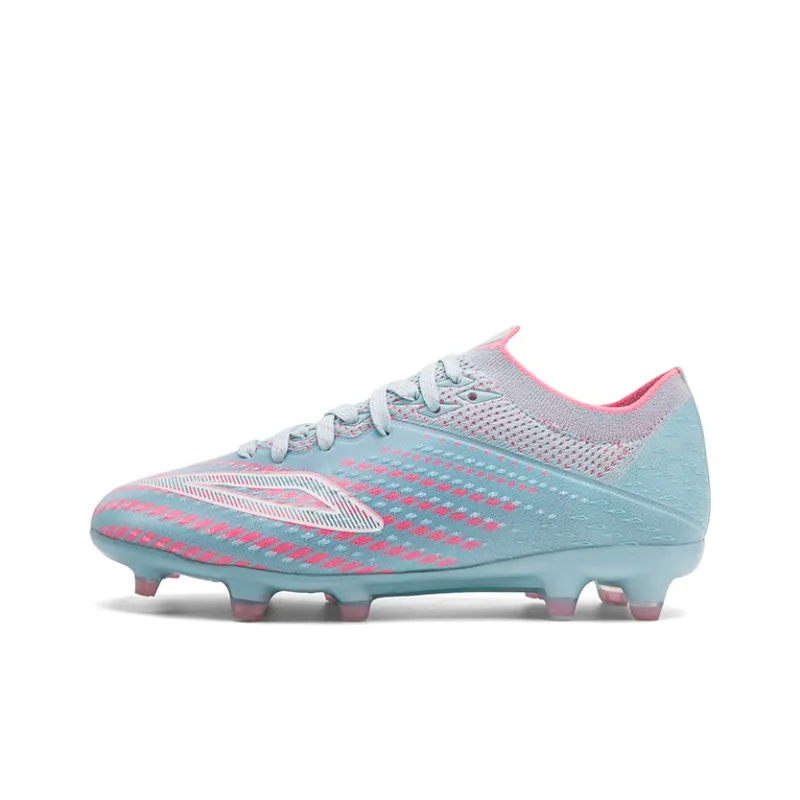 Keliqee AG Rubber Short Studs Slip Resistant Coverage Soccer Shoes Men's Blue Pink-0
