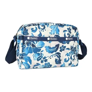 LeSportsac Polyester Shoulder Bag Crossbody Bag Mini Women's Blue & White