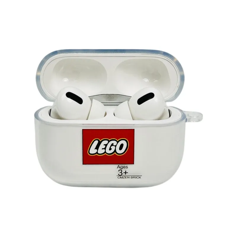 Sopi Compatibility With Apple AirPods 4/2/3/4th Generation/AirPods Pro/Pro 2 TPU LEGO Pendant Headphone Cases-7