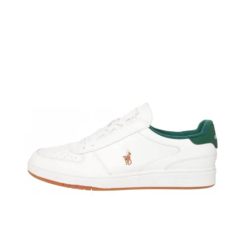 Polo Ralph Lauren Low-Top Skateboard Shoes Men's White Green