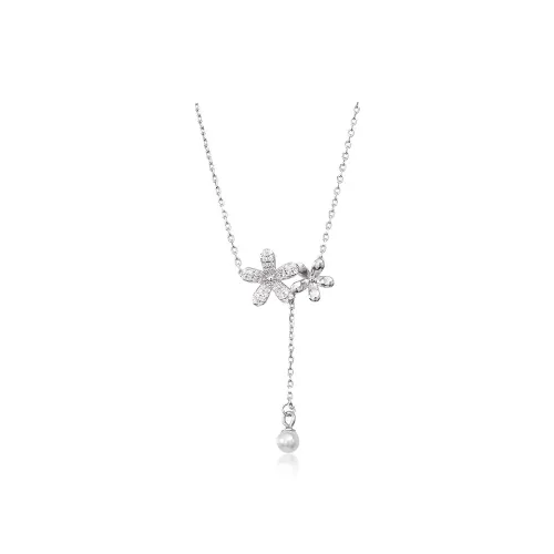 ONEKISS Gold Plated Copper Necklaces Women's Silver