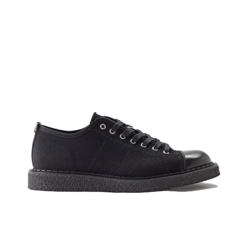 George Cox x FRED PERRY Monkey Low-Top Canvas Shoes Unisex Black-1