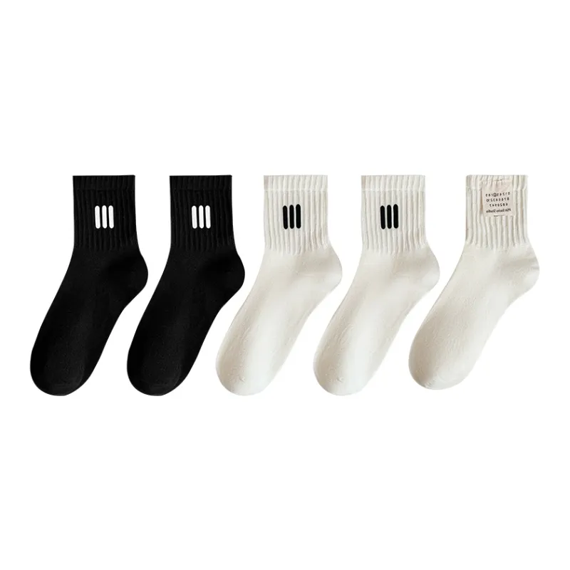 Lan Miao Unisex Mid Calf Socks-5