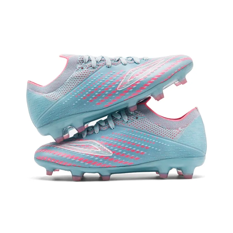 Keliqee AG Rubber Short Studs Slip Resistant Coverage Soccer Shoes Men's Blue Pink-2