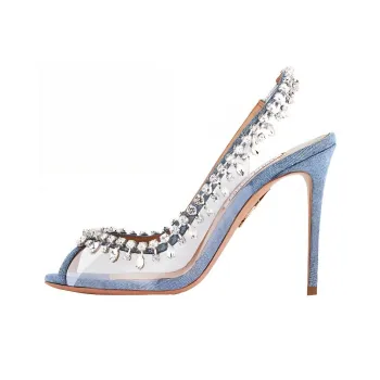 AQUAZZURA Temptation Crystal-embellished Pumps
