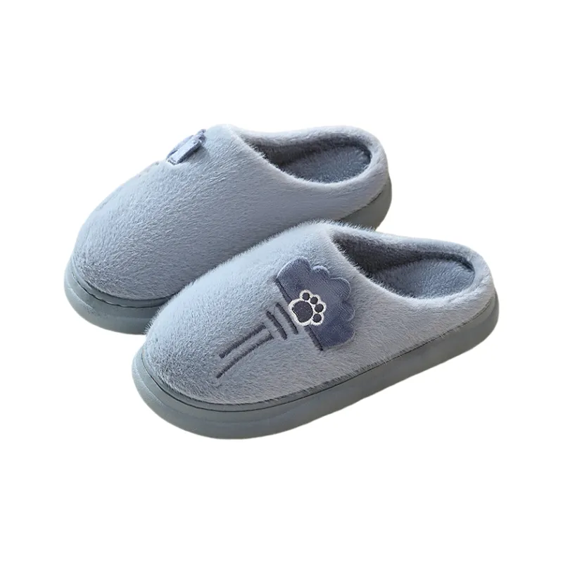 Yalu Fall And Winter Japanese And Korean Style Couple Home Indoor Velvet Cotton Slippers With Soft Soles Home Slippers-8
