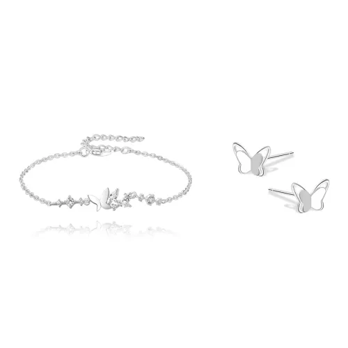 KUMET Sterling Silver Bracelets Women's Couple's Birthday Anniversary Gift