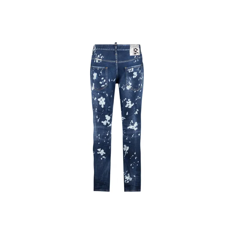 DSQUARED 2 Paint Splatter Effect Distressed Jeans-1