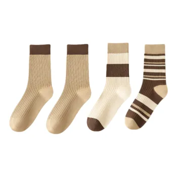 Yalu Mid Calf Socks Women's 4 Pack