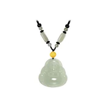 FUSSEM Hetian Jade Necklaces Green Jade Unisex