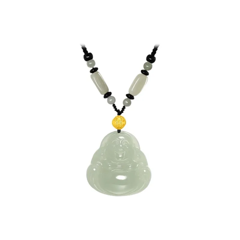 FUSSEM Hetian Jade Necklaces Green Jade Unisex-0