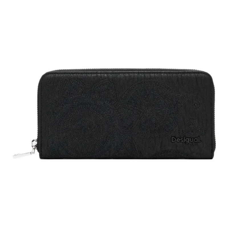 Desigual Polyurethane Wallet Tubas Women's Black-0