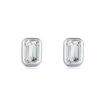 CARAT'S DIARY S925 Silver Stud Earrings Unisex