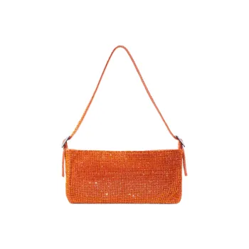 BENEDETTA BRUZZICHES Rhinestone Shoulder Bag Women's Orange