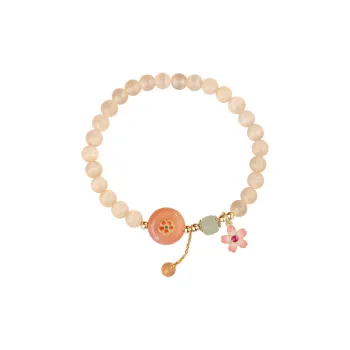 7℃ Glass Cat Eye Jade Bracelets Unisex