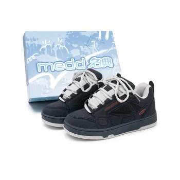 Medd Puffy Shoes Height Increasing Low Top Skateboard Shoes Unisex Box