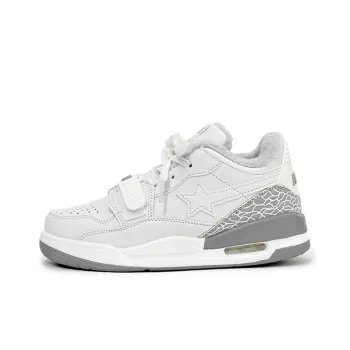 LIANGHUO Warm Slip Resistant Cushioning Impact Resistance Wear Resistant Low Top Skateboard Shoes Unisex White