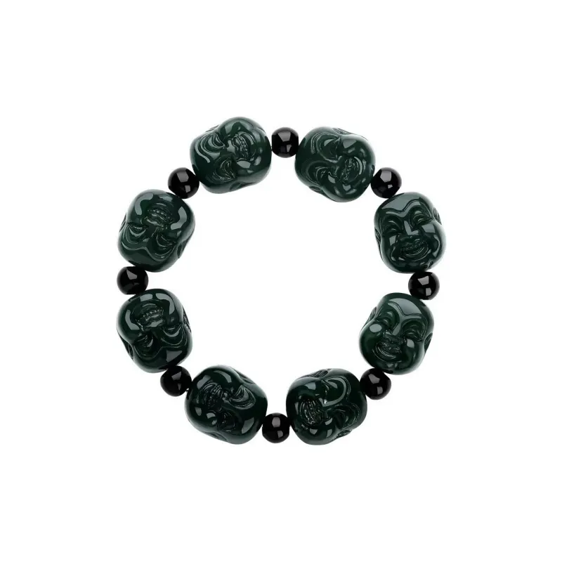 YUDI Hetian Jade Bracelets Green Jade Men's-0