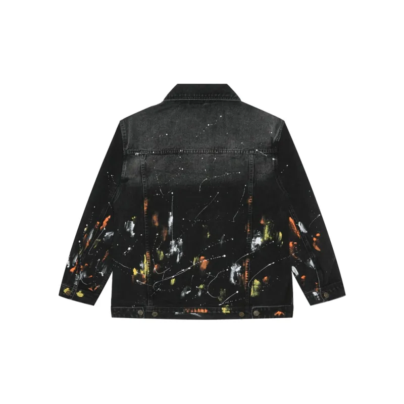 Voguo Relay Denim Jacket Unisex Black-1