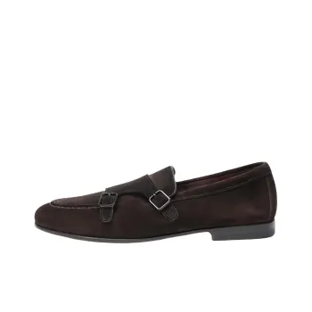 Santoni Double Buckle Loafers