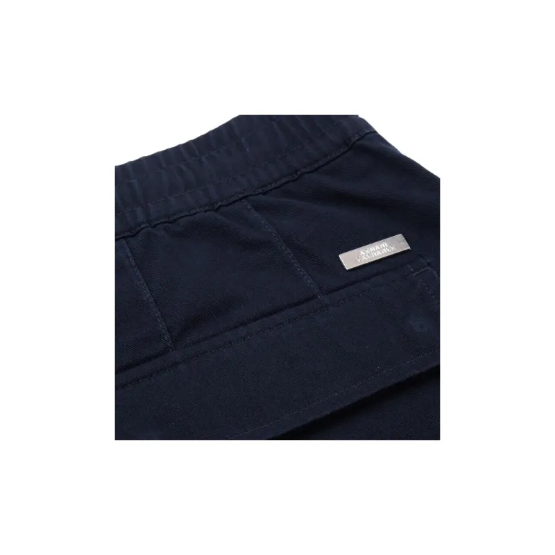 ARMANI EXCHANGEAE FW22 Knitted Sweatpants Men's Navy Blue-5