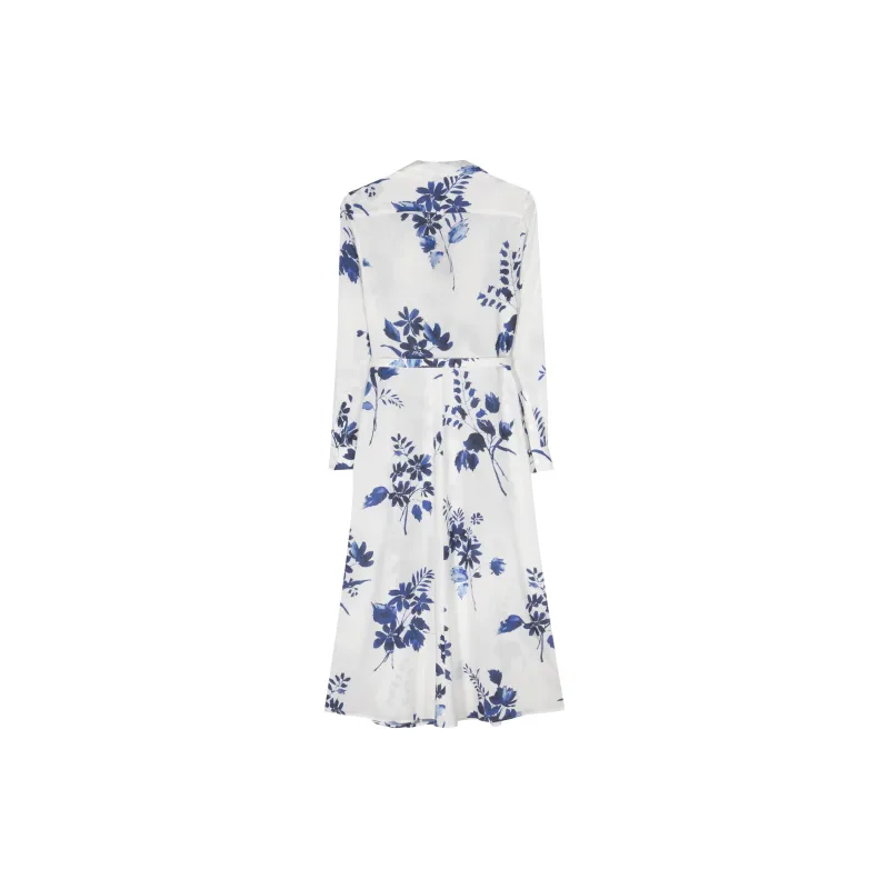 Ralph Lauren Collection Floral Printed Belted Wrap Midi Dress-1