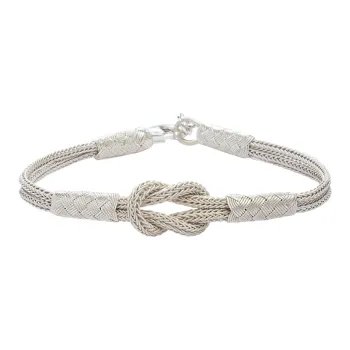 LUCKYMOJO S990 Sterling Silver Bracelets Unisex