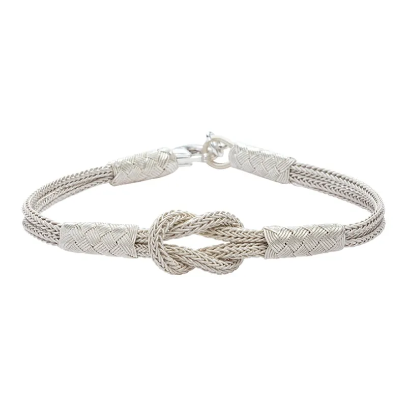 LUCKYMOJO S990 Sterling Silver Bracelets Unisex-0