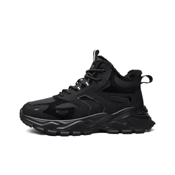 JEEP SPIRIT Warm Wear Resistant Cushioning Short Snow Boots Men's Graphite Black