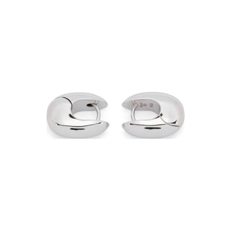 TOM WOOD Small Pebble Earrings-1