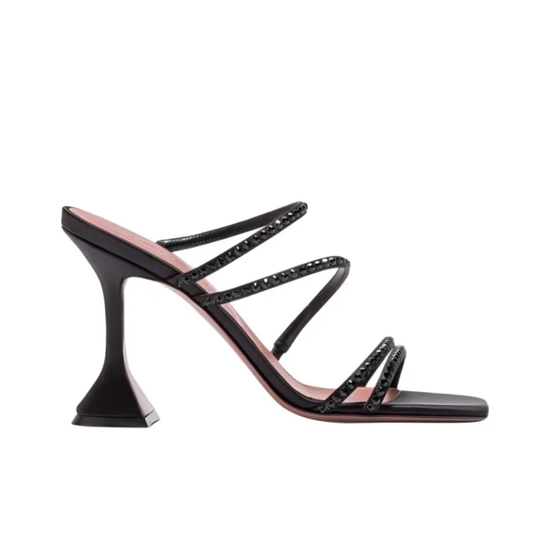AMINA MUADDI Gilda 70mm Satin Mules-1
