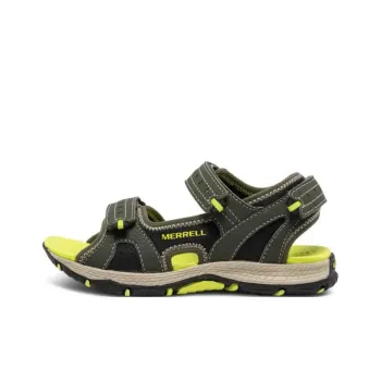 MERRELL Anti Slip Wear Resistant Low Top Children's Sandals Yellow Green Teenagers