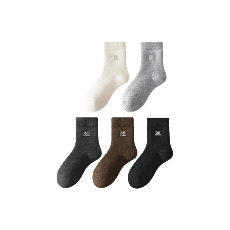 H YXIANG Mid Calf Socks Unisex Combo Set-6