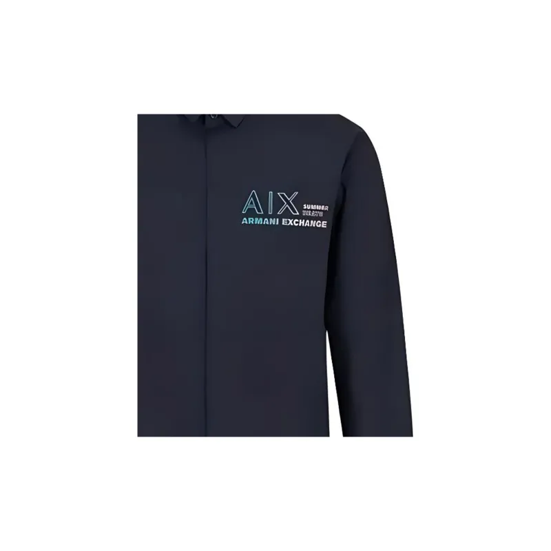 ARMANI EXCHANGEAE SS23 Shirt Men's Marine Blue-3