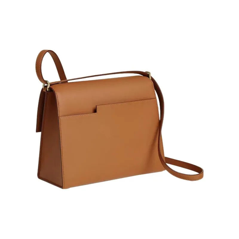 HERMES Swift Calfskin Shoulder Bag Crossbody Bag Women's 37 Gold Gold Brown-2
