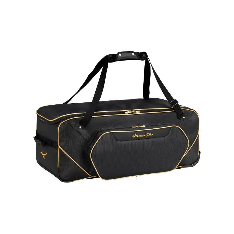 Mizuno Synthetic Leather Travel Bag Unisex Black-0