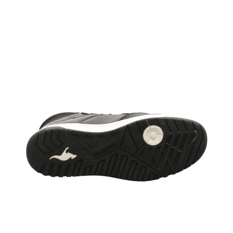KangaROOS Anti Slip Wear Resistant Mid Top Skateboard Shoes Unisex Black-4