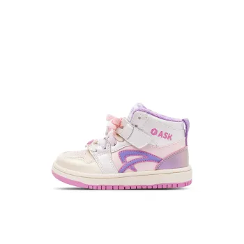 ASK Anti Slip And Wear Resistant Warm High Top Kids' Skateboarding Shoes Purple Kids'