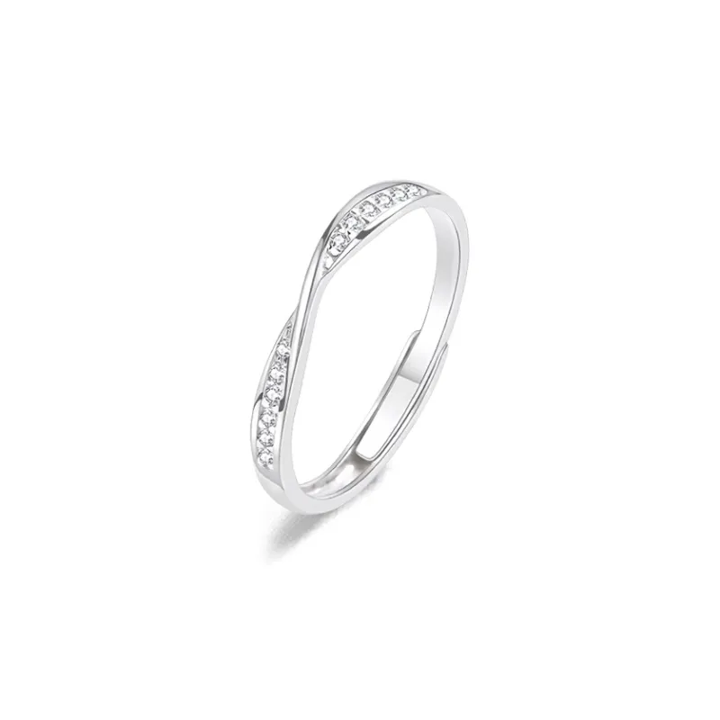 FORCHI Sterling Silver Rings Unisex Silver-5