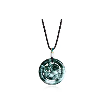 Tang Zhi Serpentine Jade Necklaces Unisex