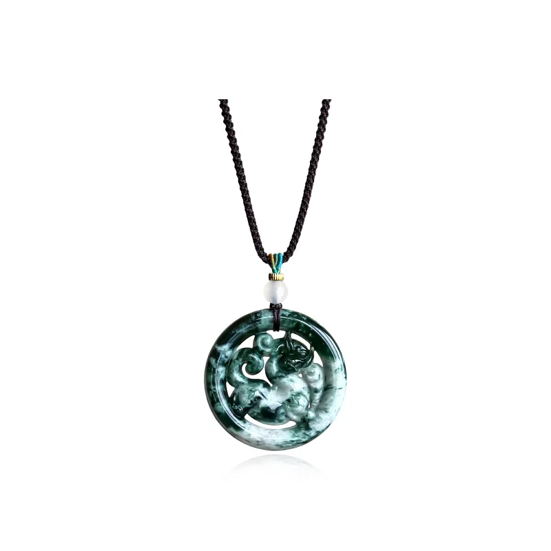 Tang Zhi Serpentine Jade Necklaces Unisex-0