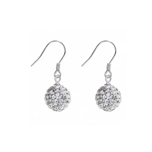 Stone Edge Poly Foot Silver 990 Sterling Silver Drop Earrings Women's