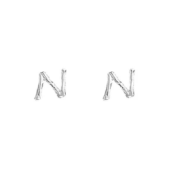 EAR PARTNER Copper Stud Earrings Unisex-16