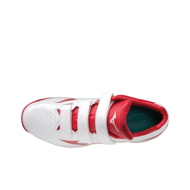 Mizuno Light Revo Trainer CR Anti Slip Wear Resistant Low Top Training Shoes Unisex White Red-2