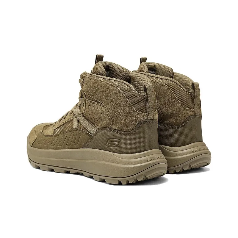 Skechers SKECHERS MENS USA Cushioned Slip Resistant Mid Top Casual Shoes Men's Khaki-3