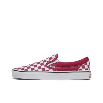 Slip On Classic Vans 'Checkerboard Rhododendron Red'